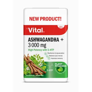 vital ashwagandha plus 3000mg 60s cap