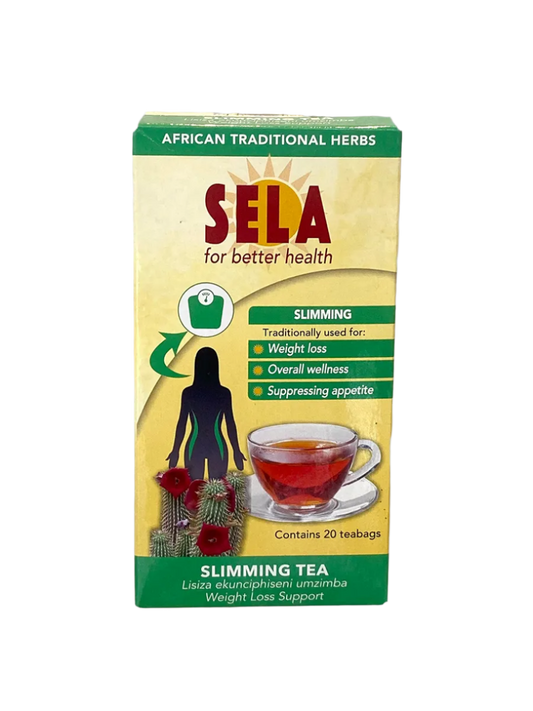 Sela Slimming Tea is a carefully crafted blend of natural herbs designed to support healthy weight management and metabolic function.