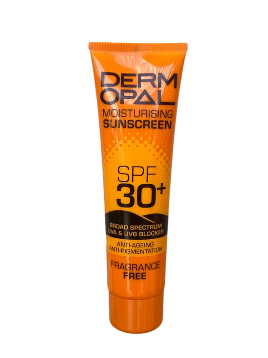 Derm Opal SPF30 is a lightweight, broad-spectrum sunscreen that offers superior protection against both UVA and UVB rays. Formulated with nourishing ingredients like vitamin E, aloe vera, and hyaluronic acid, this non-greasy formula not only shields your skin from sun damage but also helps maintain its natural moisture balance. The fast-absorbing, non-comedogenic formula leaves no white cast and is suitable for all skin types, including sensitive skin. Perfect for daily use, it provides lasting protection w